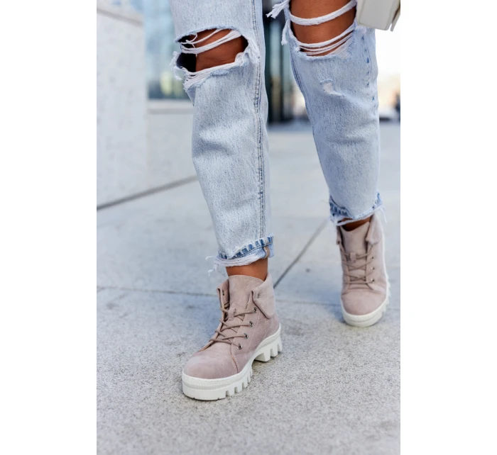 Semišové boty Trapper Světle fialová model 21578095 - S.Barski