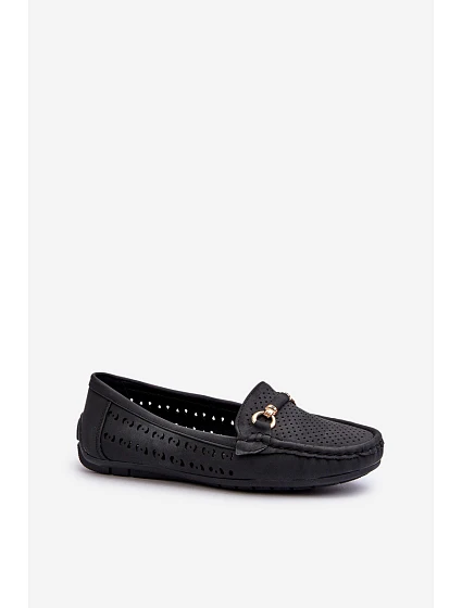 Dámské černé šněrovací mokasíny model 21659409 - Boto