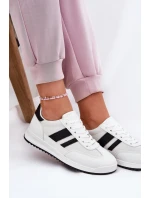 Dámské Tenisky Z Eko Semiše Bílé model 21691096 - Boto Dámské Tenisky Z Eko Semiše Bílé model 21691096 - Boto