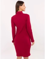 Sukienka RV SK model 21768514 bordowy - FPrice Sukienka RV SK model 21768514 bordowy - FPrice