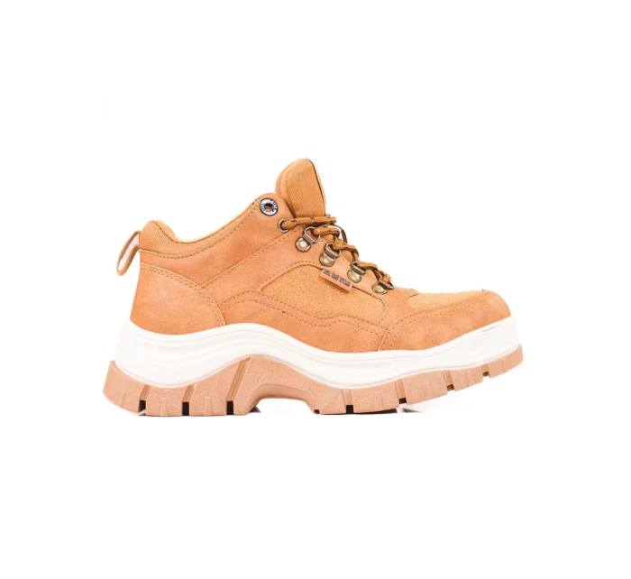 Zajímavé hnědé tenisky dámské bez podpatku Zajímavé hnědé tenisky dámské bez podpatku