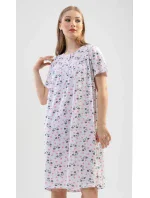Dámská noční košile s krátkým rukávem model 17613368 - Vienetta Dámská noční košile s krátkým rukávem model 17613368 - Vienetta