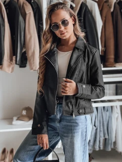 Dámská kožená bunda black Dstreet model 21990623 - FashionStreet