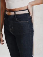 Dámské džíny s širokými nohavicemi tmavě modré FashionStreet UY2775