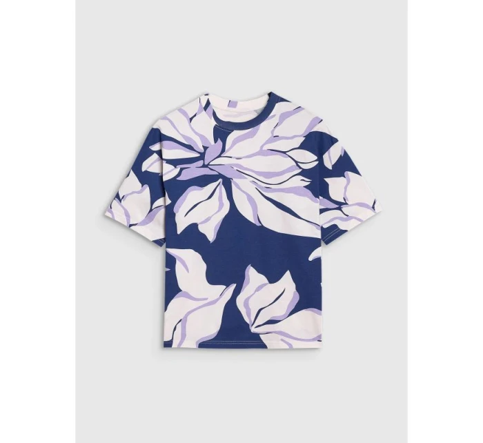 Dámské tričko oversize s potiskem model 21436804 - 4F Dámské tričko oversize s potiskem model 21436804 - 4F