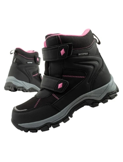 Lee Cooper dětské zimní sněhule nepromokavé zateplené černé