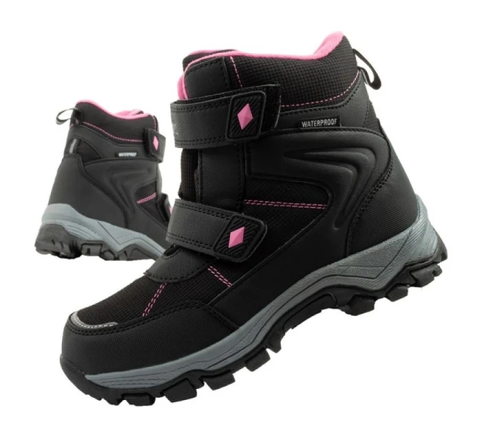 Lee Cooper dětské zimní sněhule nepromokavé zateplené černé