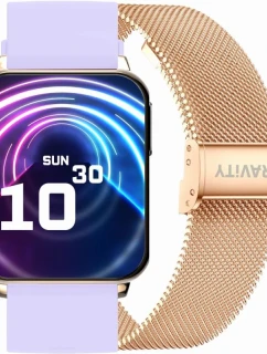Chytré hodinky Gravity Rose Gold Purple 2 Stripes model 21807473
