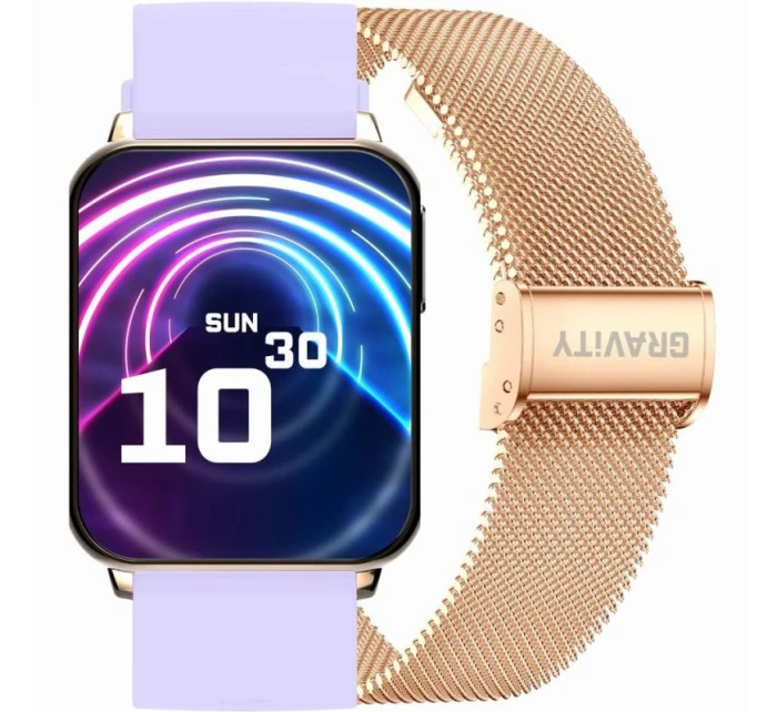 Chytré hodinky Gravity Rose Gold Purple 2 Stripes model 21807473 Chytré hodinky Gravity Rose Gold Purple 2 Stripes model 21807473