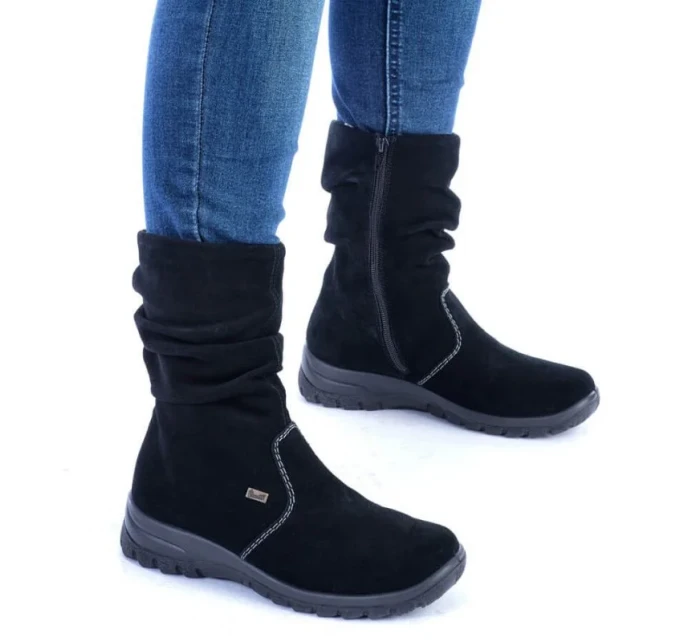 W zateplené kožené boty model 20469716 - Rieker