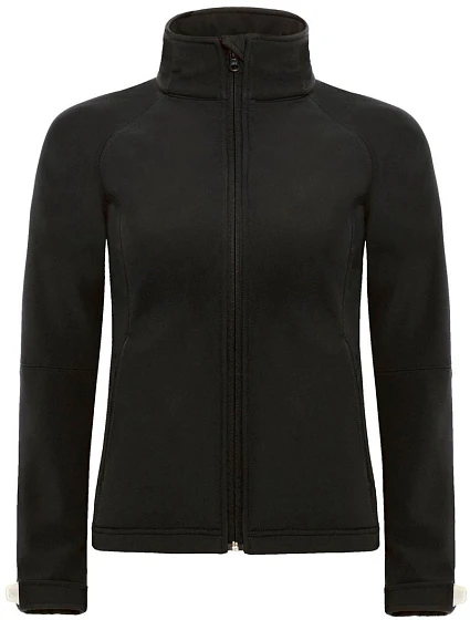 B&C Hooded Softshell /women Dámská 3-vrstvá softshellová bunda s kapucí 01.0937 black B&C Hooded Softshell /women Dámská 3-vrstvá softshellová bunda s kapucí 01.0937 black