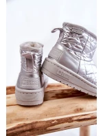 Dětské teplé sněhule Big Star KK374241 Stříbro Dětské teplé sněhule Big Star KK374241 Stříbro