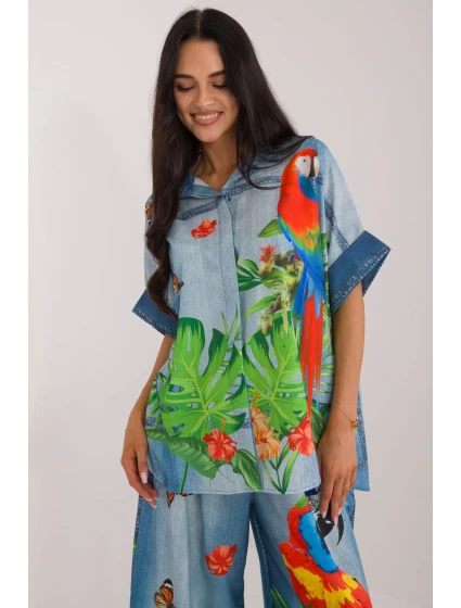 Košile s krátkým rukávem  model 198371 Italy Moda