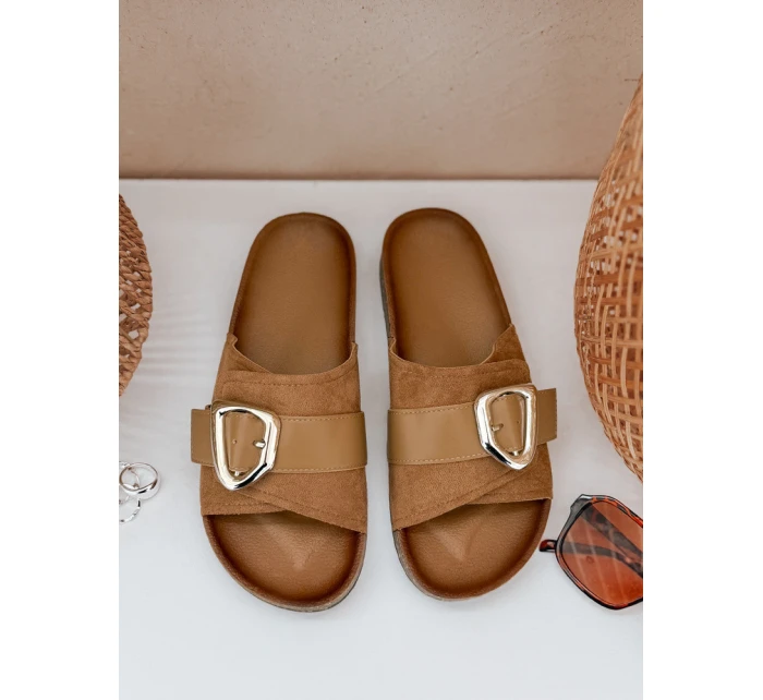 Dámské žabky NOLVINA beige FashionStreet ZY0977