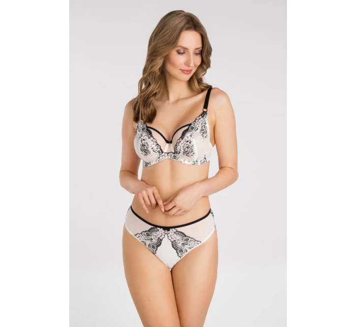 Gorsenia K 842 Černobílá tanga S-2XL