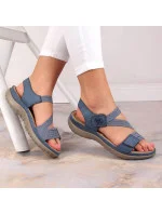 Pohodlné modré sandály Rieker W RKR587