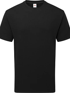 Fruit of the Loom Pure Cotton T Tričko z těžké bio bavlny 16.1362 black