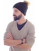 Bianco Pletená čepice s bambulí " model 22452627 - Atlantis Headwear Bianco Pletená čepice s bambulí " model 22452627 - Atlantis Headwear