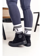 Dámské Vysoké Tenisky Na Velké Podrážce BIG STAR model 21545597 černé - Big Star Shoes