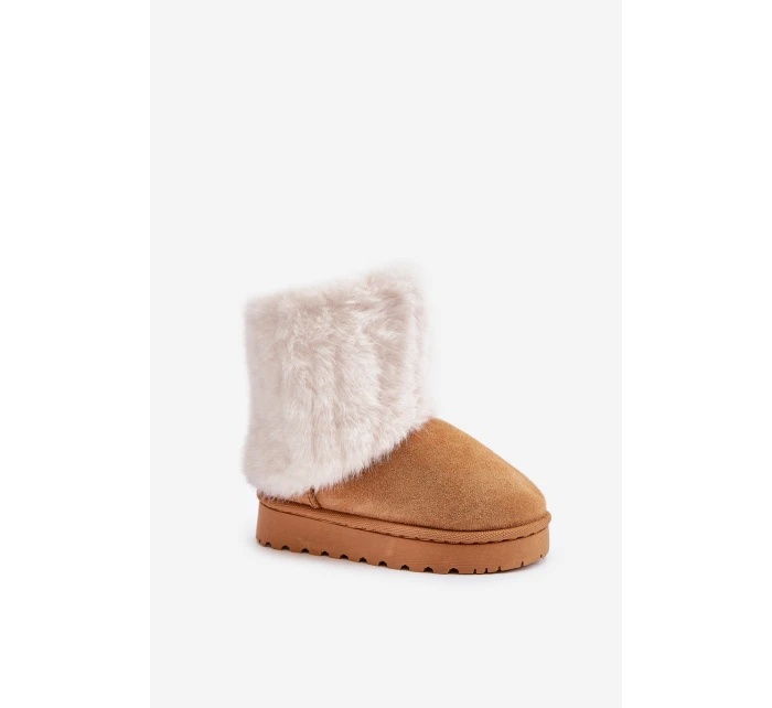 Dětské Sněhule S Kožíškem Camel Crisie Dětské Sněhule S Kožíškem Camel Crisie