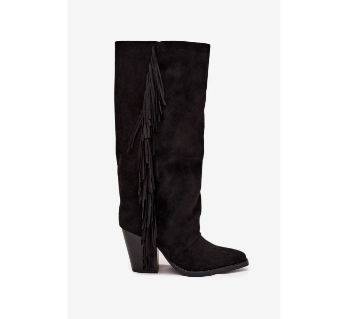 Dámské Boty S Na Podpatku Černé model 21704718 - Boto