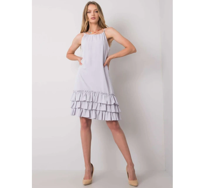 Šaty CHA SK model 15509191 světle šedá - FPrice Šaty CHA SK model 15509191 světle šedá - FPrice