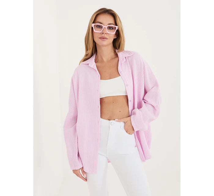 Koszula MI KS model 22102615 jasny różowy - FPrice