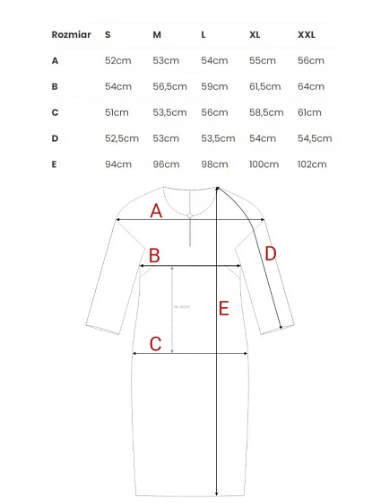 Šaty uvolněného střihu s výstřihem s  korálová barva model 20966115 - STYLOVE