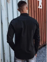 Pánská džínová košile černá Dstreet model 21978423 - FashionStreet Pánská džínová košile černá Dstreet model 21978423 - FashionStreet