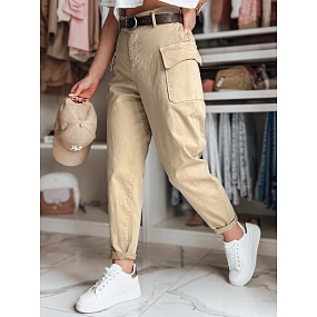 Dámské cargo kalhoty GOTRENDI beige FashionStreet UY2525 Dámské cargo kalhoty GOTRENDI beige FashionStreet UY2525