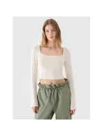 Dámské hladké tričko s dlouhým rukávem 4F 4FRSS24TLONF499-11S