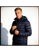 Geographical Norway pánská bunda AMIGOBADGE LONG HOOD DB NAVY MEN 233 NAVY (WY8852H/GN-MARINE)