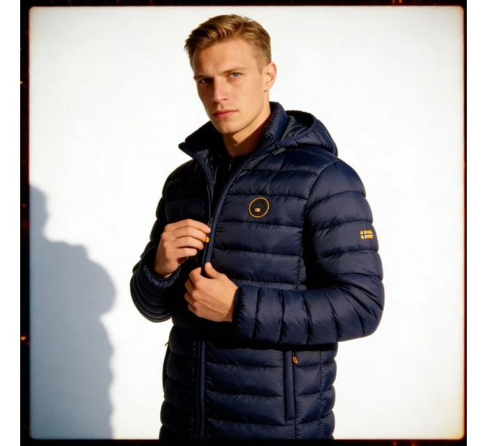 Geographical Norway pánská bunda AMIGOBADGE LONG HOOD DB NAVY MEN 233 NAVY (WY8852H/GN-MARINE)