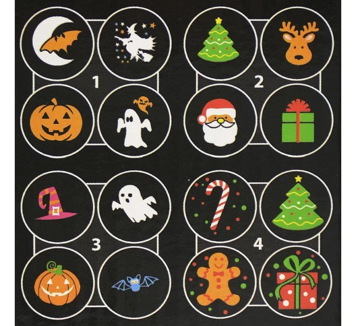 PROJEKTOR LED PROJEKTOR VYMĚNITELNÝ FILM HALLOWEEN SVÁTKY