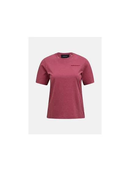 Dámské tričko PEAK PERFORMANCE W Original Small Logo Tee, červené