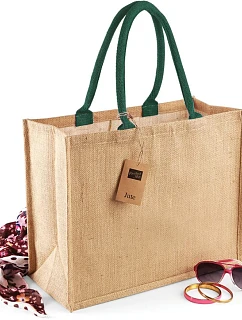 Westford Mill W 407 Jutová nákupní taška "Classic" 50.0407 natural/forest green