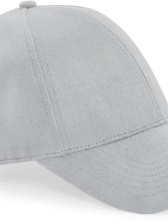 Beechfield B 656 6 panelová kšiltovka "Faux Suede" 53.0656 light grey