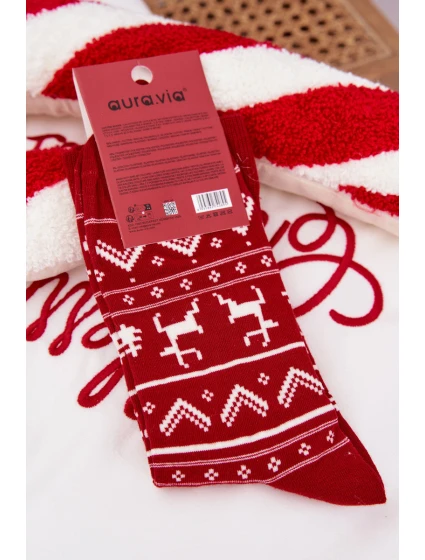 Pánské Vánoční ponožky Červený sob