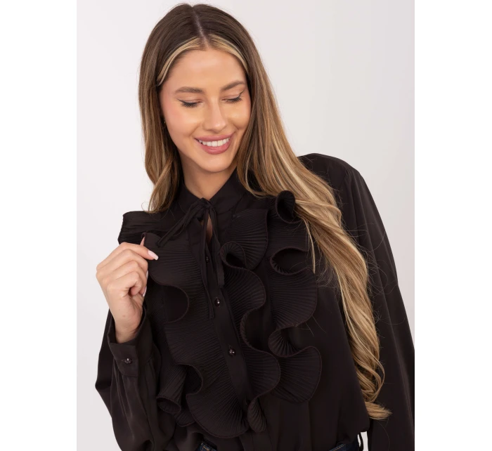 Koszula IT KS model 21786378 ciemny brązowy - FPrice Koszula IT KS model 21786378 ciemny brązowy - FPrice