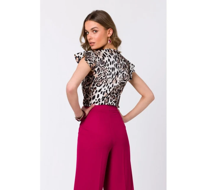 S344 Halenka s nařasenými rukávy - model 2