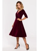 Dámské šaty model 17998594 Maroon - Moe