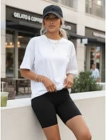 Dámské cyklistické šortky s vysokým pasem černé FashionStreet SY0573 Dámské cyklistické šortky s vysokým pasem černé FashionStreet SY0573