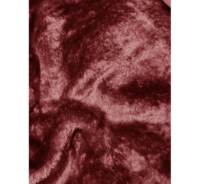 Černá dlouhá dámská zimní bunda (V725)