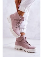 Semišové boty Trapper Světle fialová model 21578095 - S.Barski