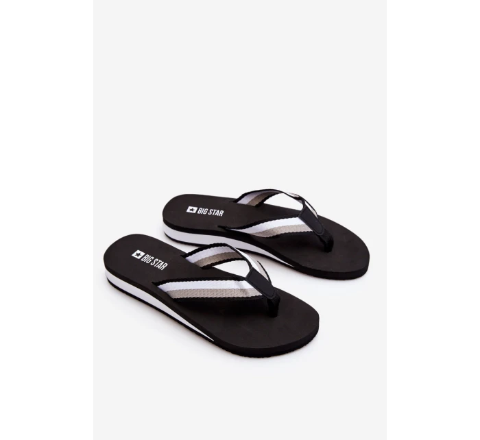 Dámské žabky na platformě Big Star model 21610806 Černá - Big Star Shoes Dámské žabky na platformě Big Star model 21610806 Černá - Big Star Shoes