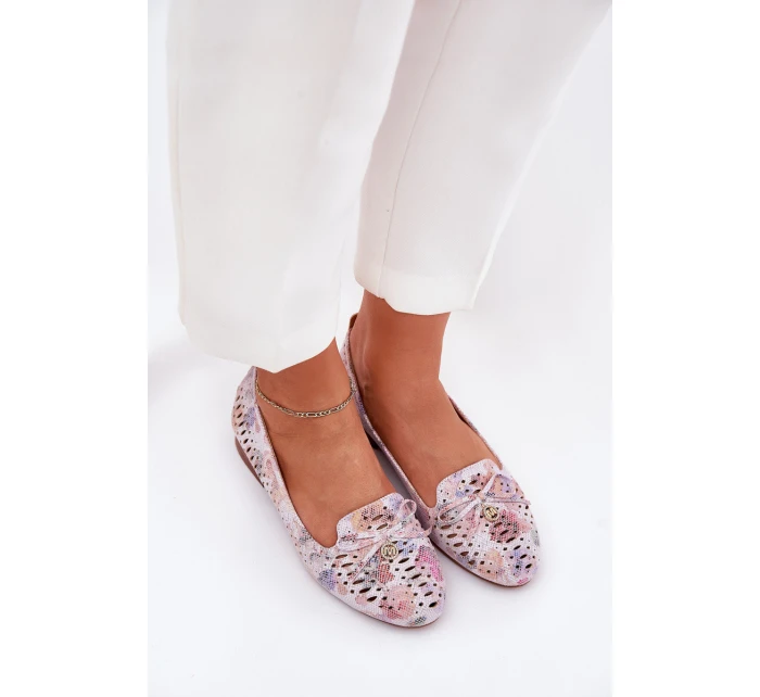 Baletky S Mašlí V Eko Semišové Multikolor model 21686790 - Boto Baletky S Mašlí V Eko Semišové Multikolor model 21686790 - Boto