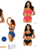 Dámské dvoudílné plavky S995G7 2d Alicante 4 tmavě růžová - Self