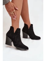 Boty na podpatku model 218728 Step in style Boty na podpatku model 218728 Step in style