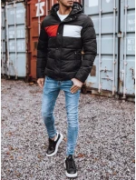 Pánská prošívaná zimní bunda černá model 21963848 - Dstreet