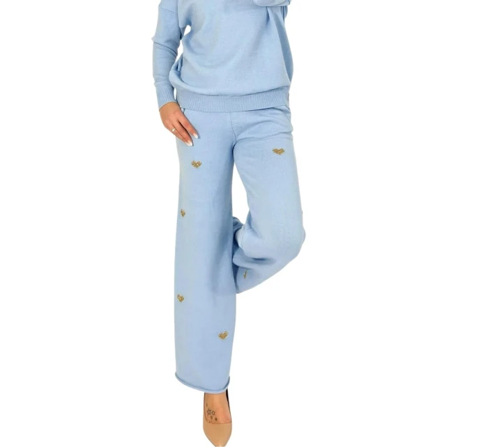 Dámské kalhoty Comfort fit blue - MM FASHION Dámské kalhoty Comfort fit blue - MM FASHION